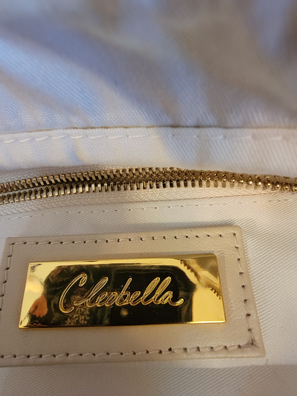 Cleobella Beige Woven Top-Handle Satchel Women Handbag - Picture 6 of 8